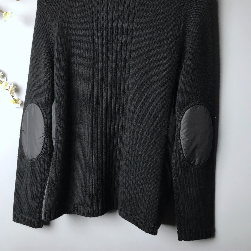 Eileen Fisher High Collar Wool Sweater Jacket - Picture 5 of 8